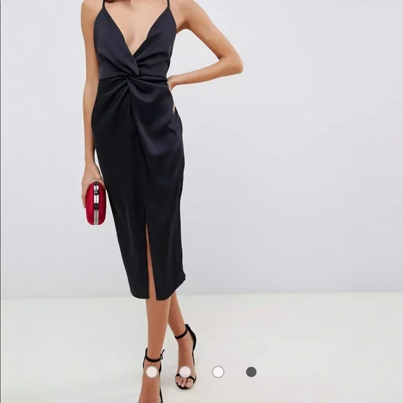 midi solid color dress Amber Midi Solid Dress Small